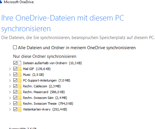 One Note auf OneDrive speichern