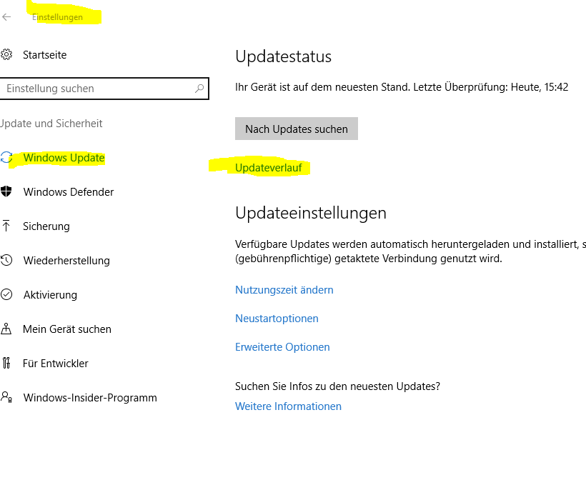 update 1607 - Einige Updates können nicht installiert werden, weil andere Updates gerade ausgeführt