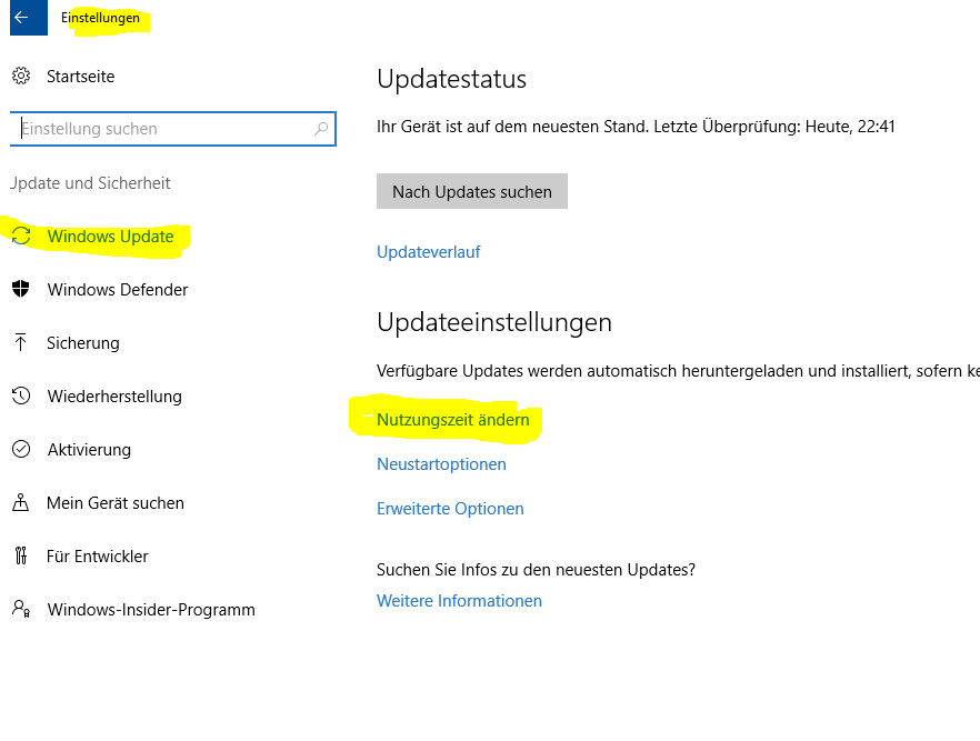 Windows Update doch irgendwie auschalten