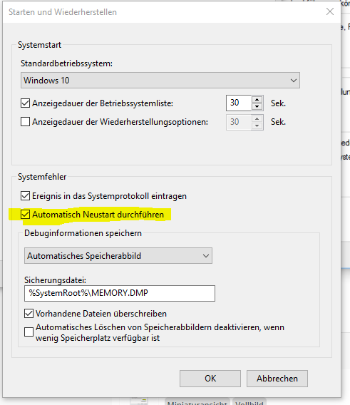 PC fährt von selbst runter