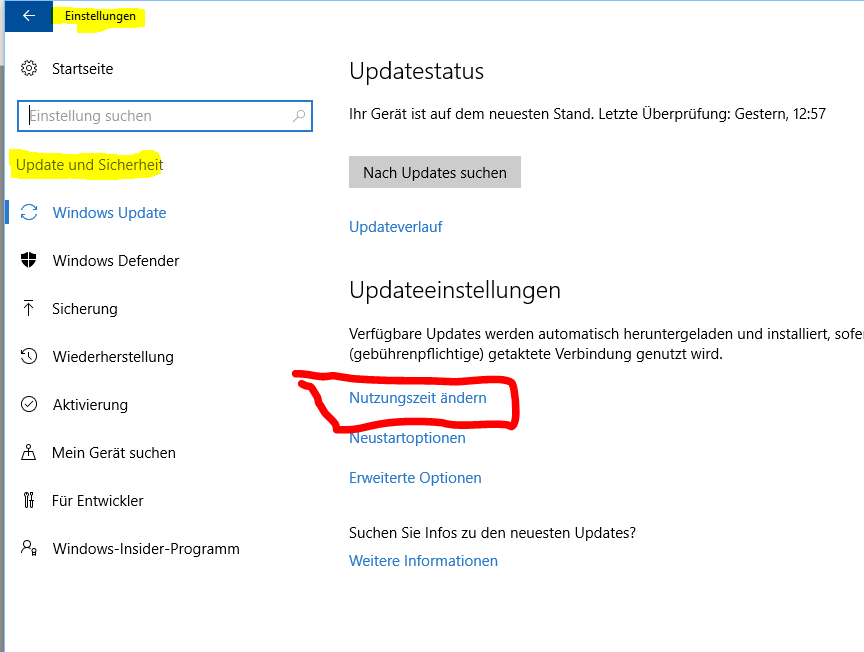 Täglich stundenlange Updates..