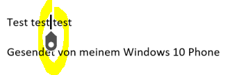 Lumia 640 LTE - Funktion "Antworten" in der Mail - App