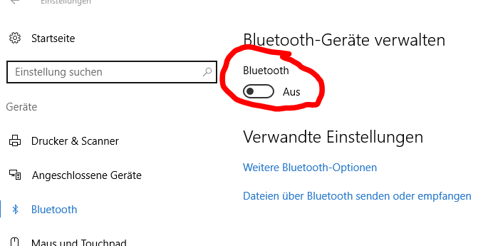 Bluetoothfunktionen