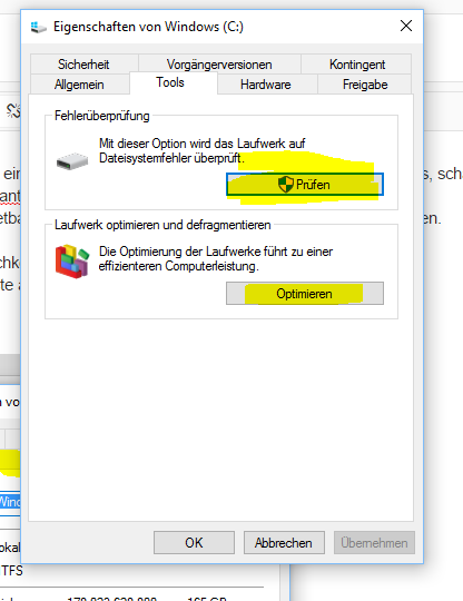 Reinigungs System / Windows 10
