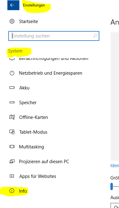 Scennen mit window 10