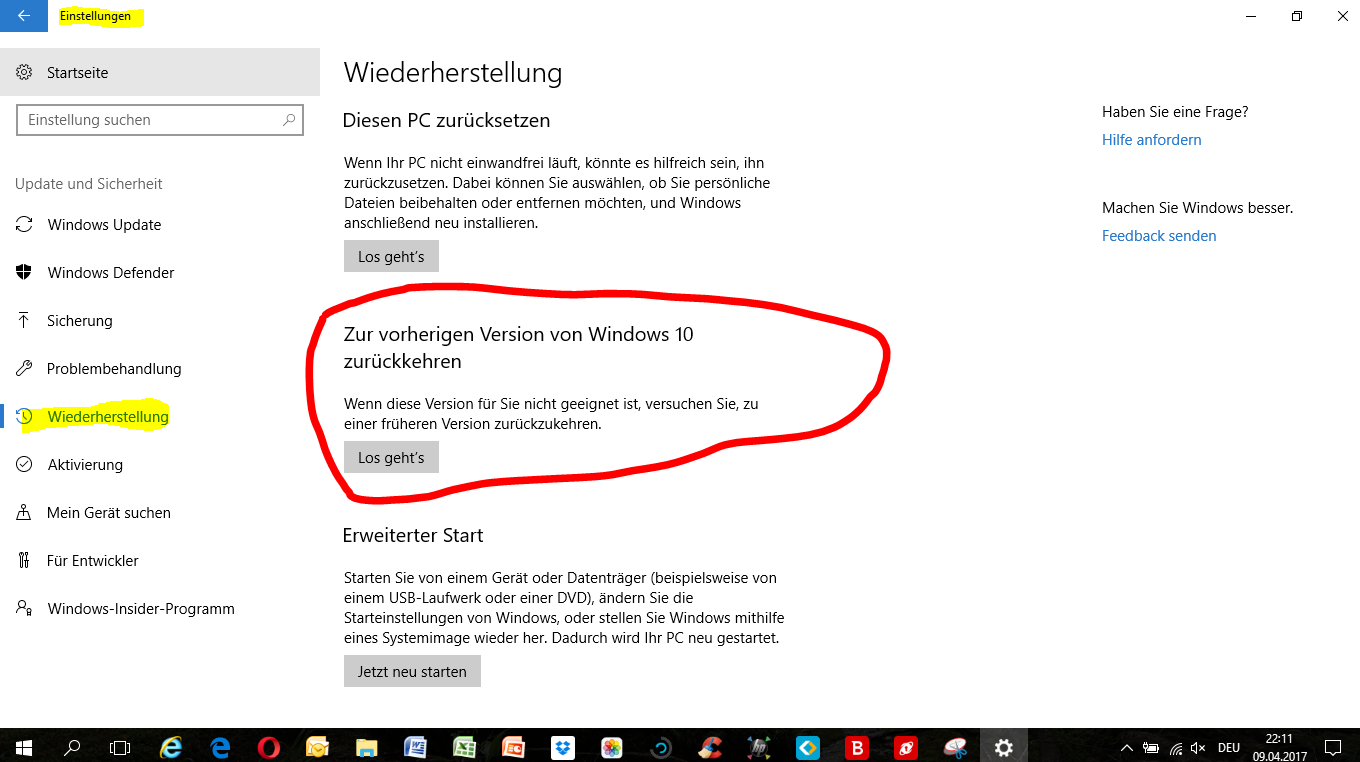 Windows Creator Update macht probleme (einige Spiele ruckeln)