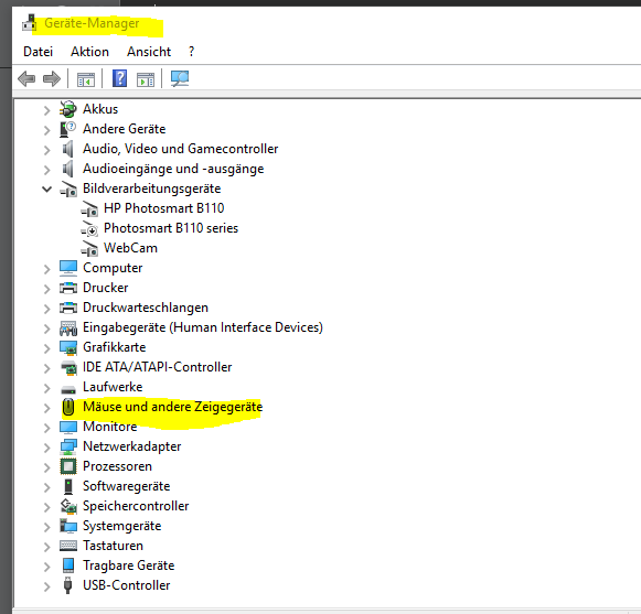 Maussteuerung funktioniert nicht seit den letzten Updates von Windows 10!!!!