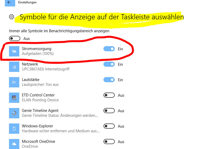 Ersatz Akku wird nicht angezeigt