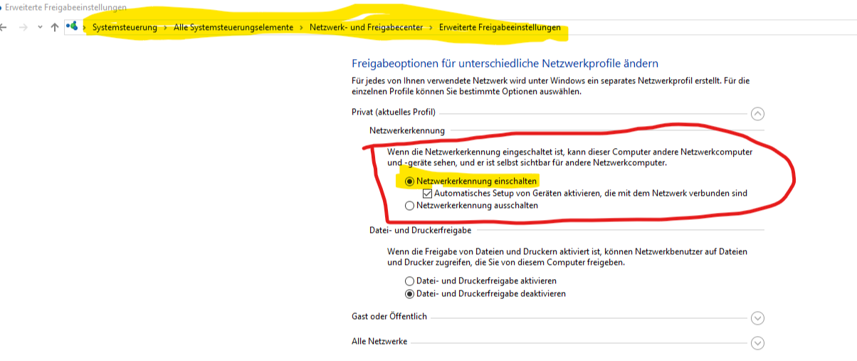 Druckereinbindung über das _Netzwerk