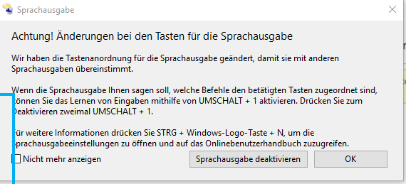 wie kann ich text-zu-sprache abstellen?