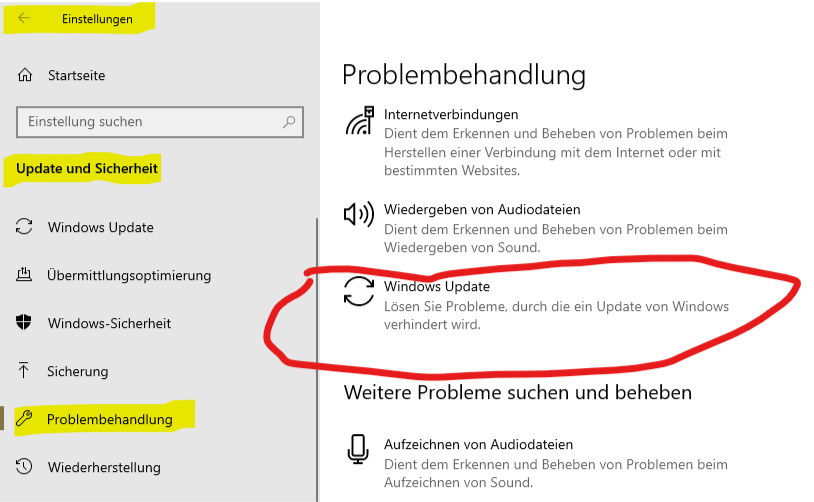 Update vom 20.12.2018 KB4483235 0x8024000b