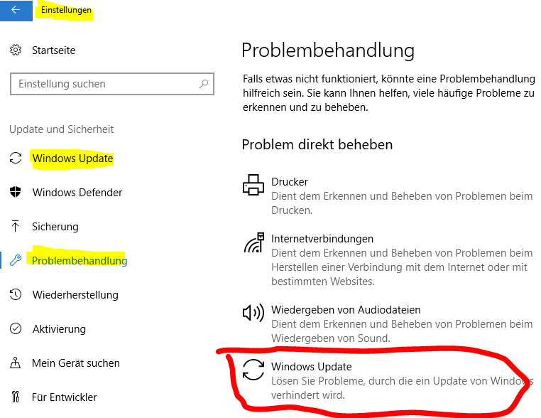 Funktionsupdate für Windows 10, Version 1709 – Fehler 0xc1900128