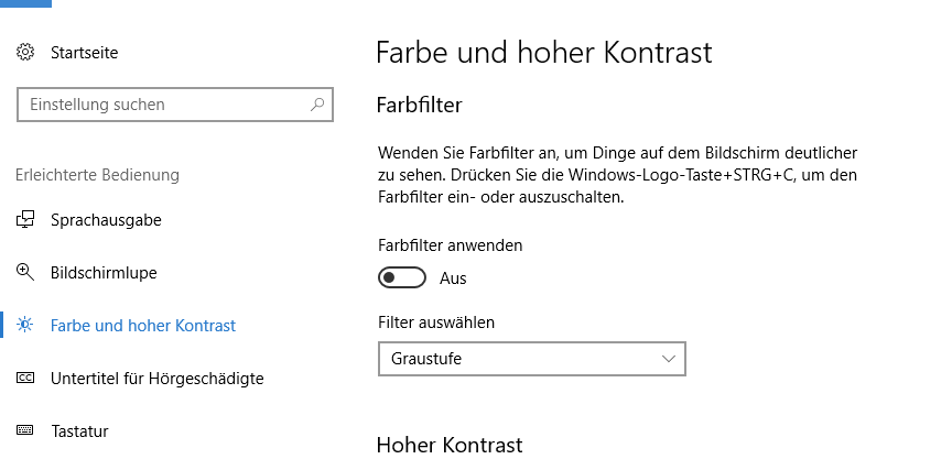 wörter etwas dunkler einstellen