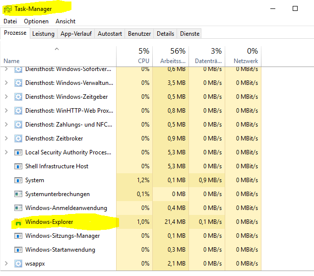 Wndows 10 Windows-Explorer