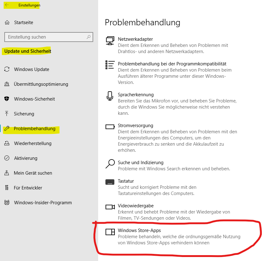 Microsoft Apps lassen sich nicht mehr öffnen