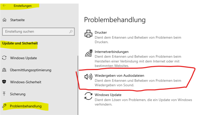 Kopfhörer wird nicht erkannt