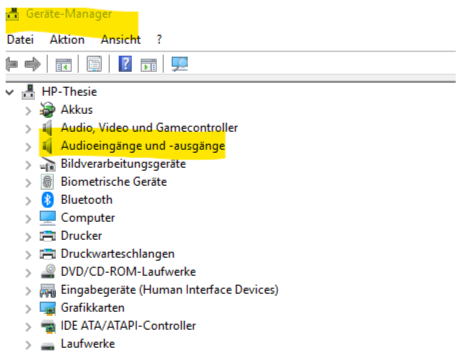 Kopfhörer wird nicht erkannt