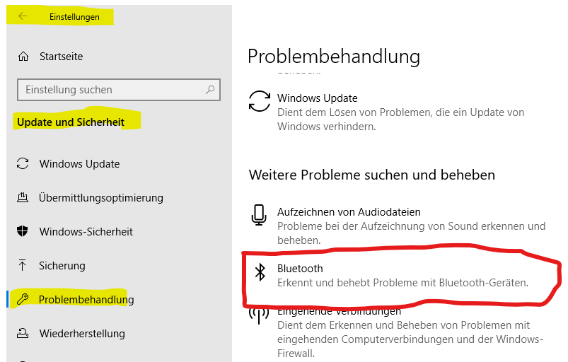 Windows 10 UP1903 irDA infrared Adapter geht nicht mehr