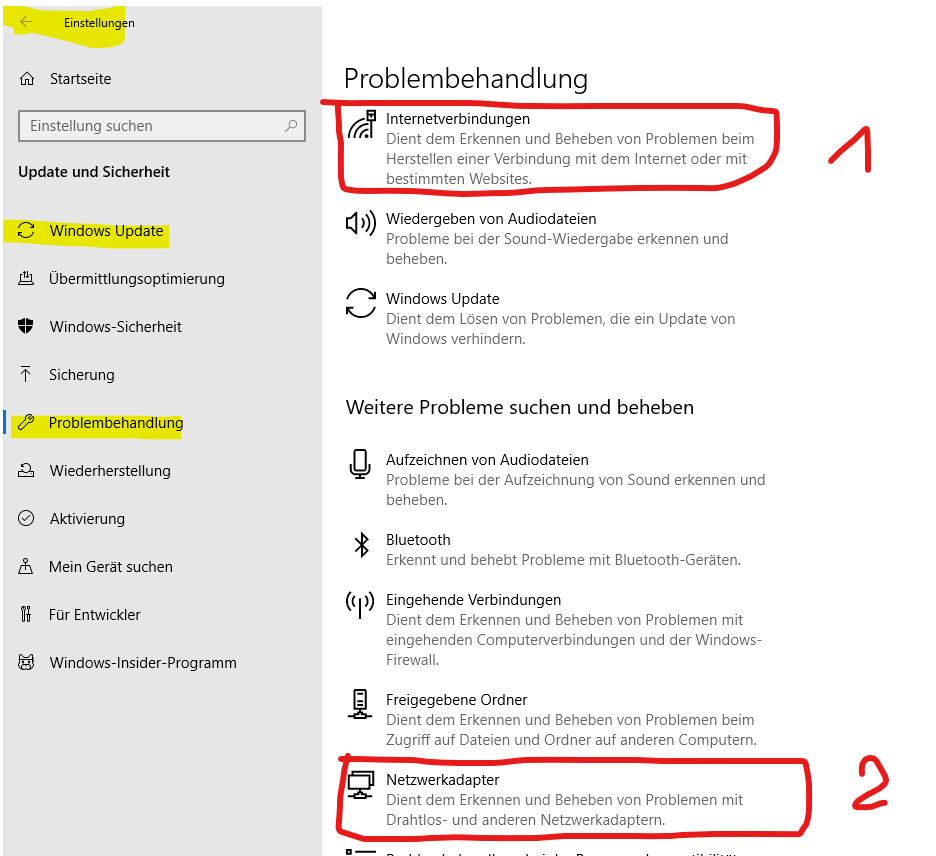 Langsames Internet