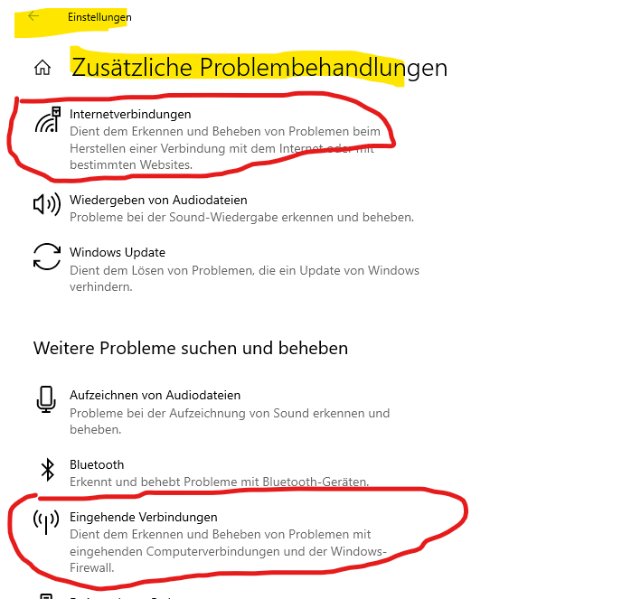 Internetprobleme pc?