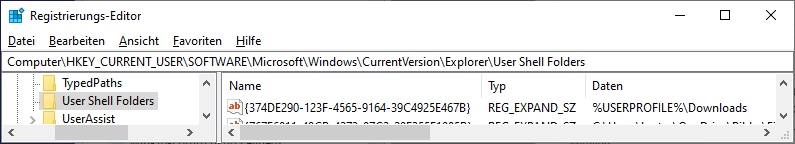 Download Systemordner verschwunden
