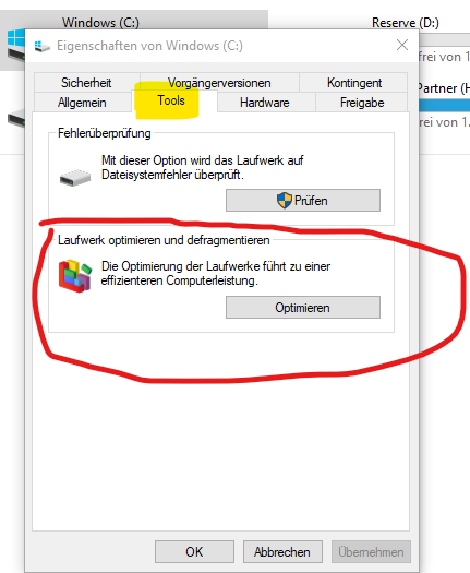 Defragmentierungsprogramm für Win10?