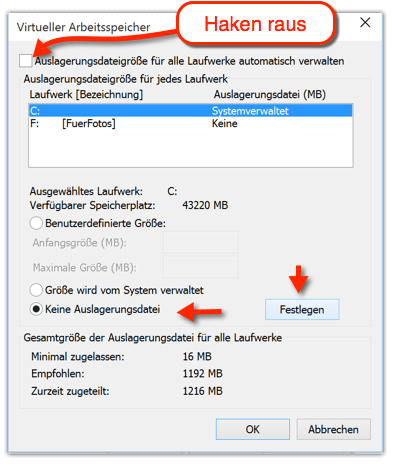 Page.sys verschieben funktionniert nicht?