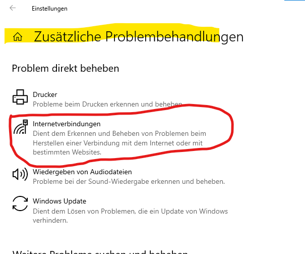 Internet macht Probleme extrem Dringend!!!