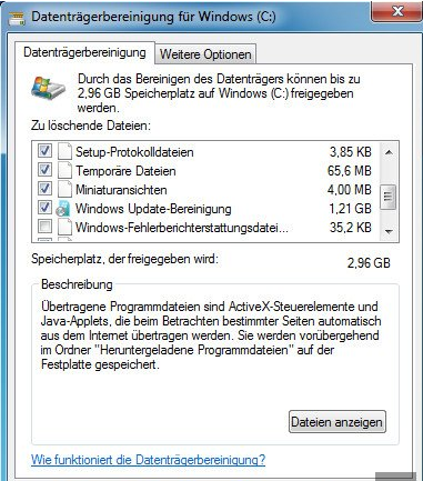 Wie lösche ich die LOGFILES von win 10?