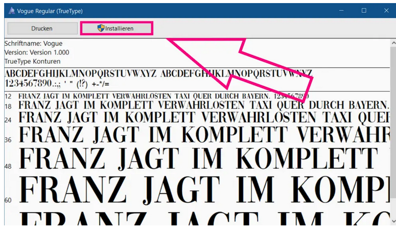 Schriftarten werden nicht angezeigt?