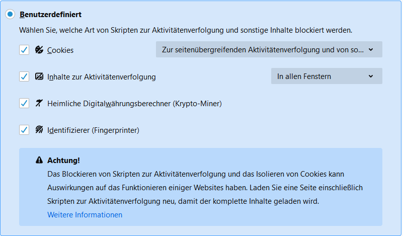 Kann man sich im Internet vor fingerprint schützen?