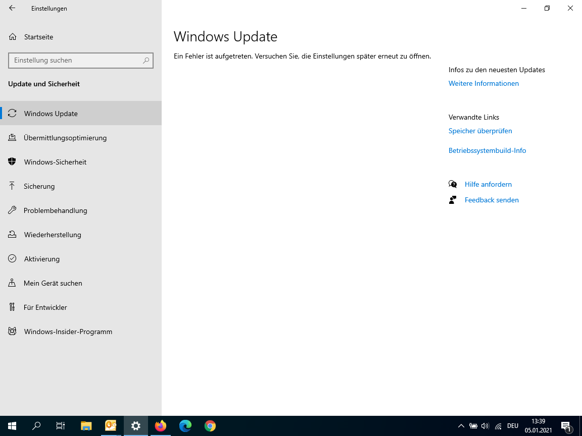 Win 10 Update ohne Funktion