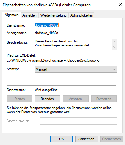 Zwischenablagenverlauf geht nicht?