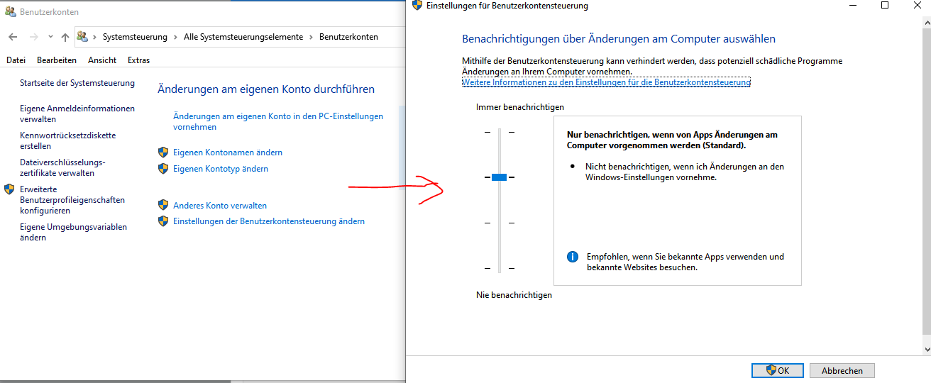 Benutzerkontensteuerung