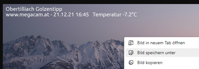 Wie kann ich eine Webcam einer Website als Hintergrung festlegen?