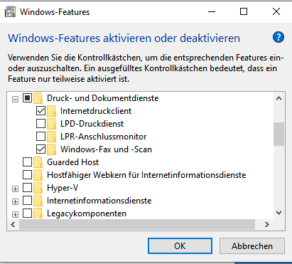 Windows Fax und Scan