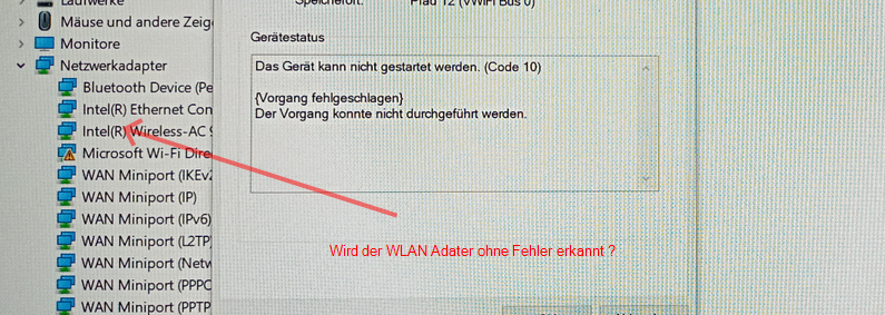 WLAN lässt sich nicht aktivieren