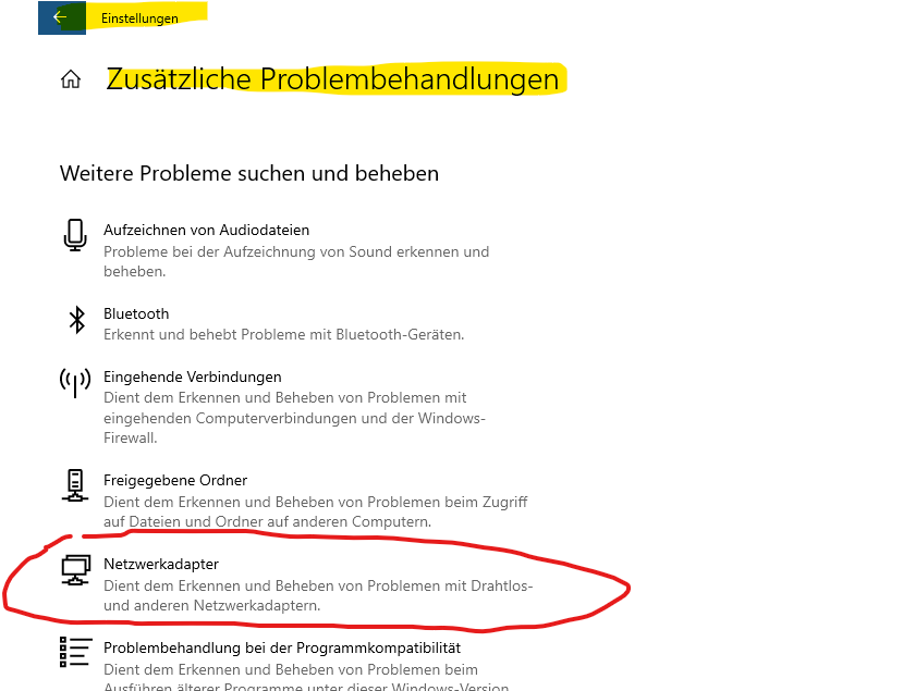 Wlangerät wurde möglicherweise gelöscht.