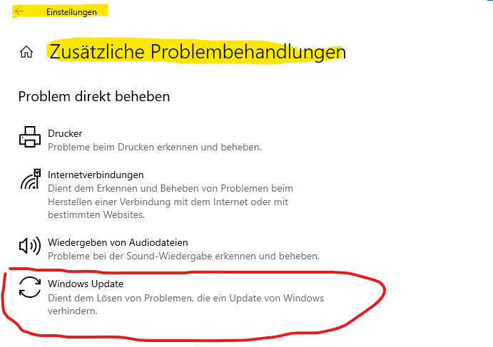 Funktionsupdate für Windows 10, Version 20H2 bricht ab bei 100% mit Fehlermeldung 0x8007025d