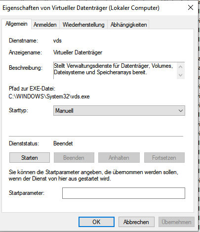 Datenträgerverwaltung