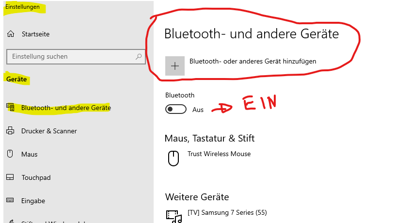 Samsumg mit Windows 10 Laptop verbinden?