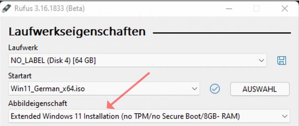 Trotz Systemvoraussetzungen kein Upgrade auf Win 11