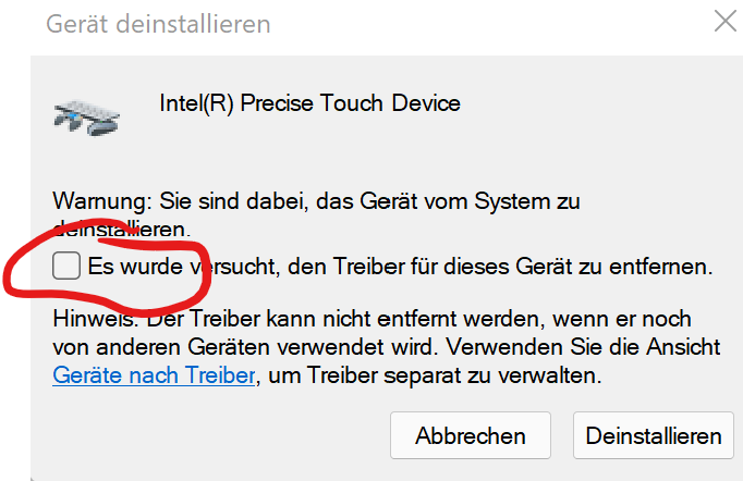 Touchscreen funktioniert nicht richtig, nachdem ich surface pro7  mit WINDOWS 11 aus dem...