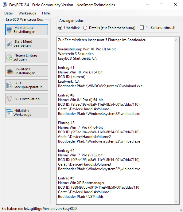 Windows 10 - 2 Installationen parallel nutzen