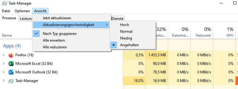 Task-Manager Ticks erhöhen?