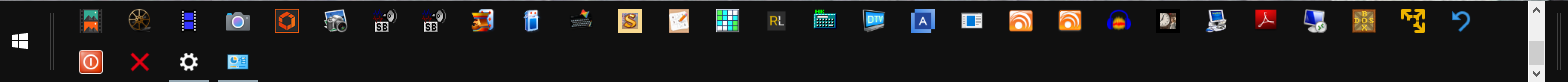 Desktop-Symbole ordnen sich im Raster an