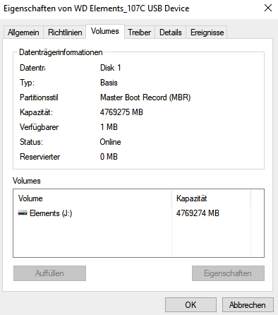 Datenträgerverwaltung