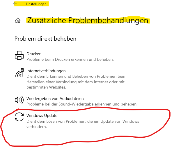 Windows Update gehen nicht?