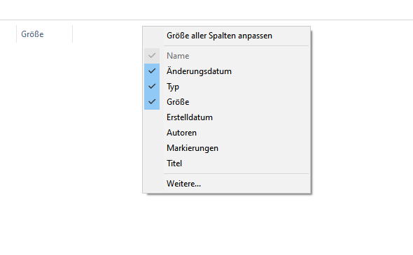 Freies Sortieren von Dateien und Ordnern unter Windows10