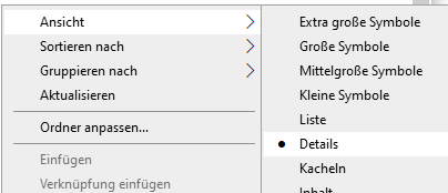 Sortieren nach "Erstelldatum" verschwindet immer